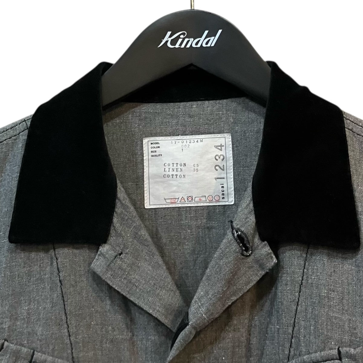 sacai Dungaree Shirt 半袖シャツ 古着・中古-3枚目のアイテム画像