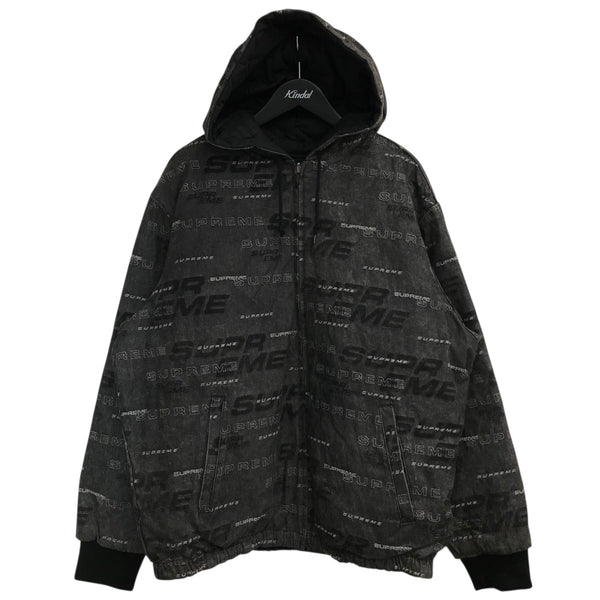 シュプリーム Supreme リバーシブルブラックデニムワークジャケット最終価格 Supreme(シュプリーム) 19AW「Reversible Dimensions Logo Denim Work
