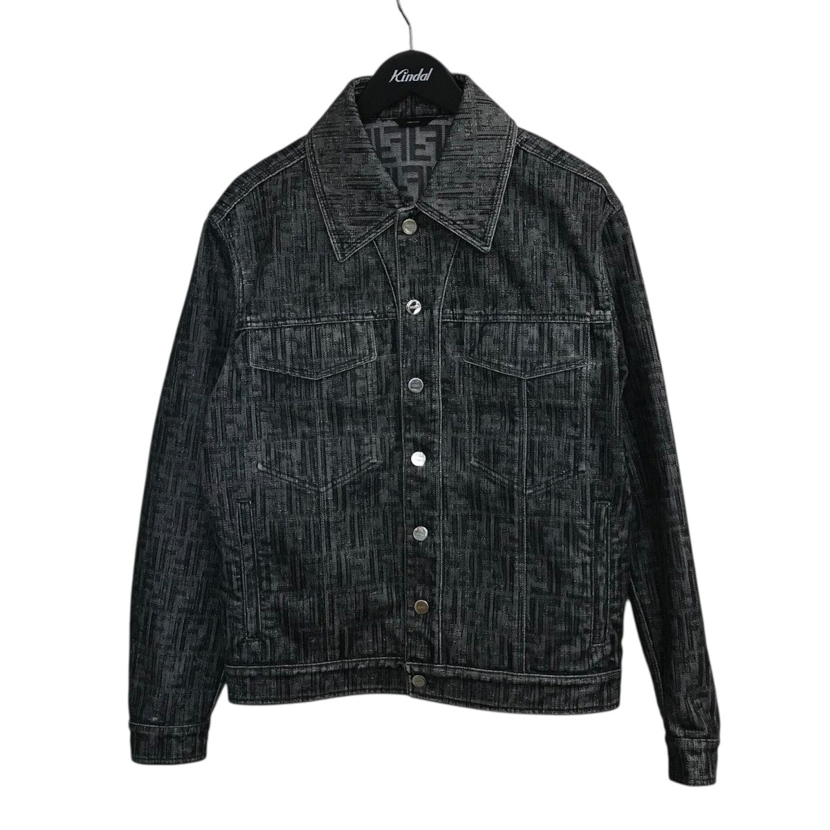 FENDI フェンディ　シャツジャケット　ズッカ柄　総柄　FW1141 FENDI(フェンディ) シャツジャケットFW1141 FW1141 ブラウン サイズ 46