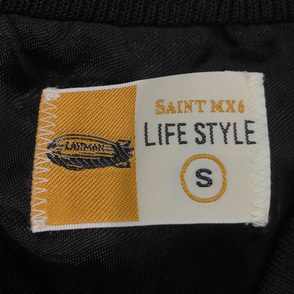 SAINT MICHAEL×LASTMAN 「LM SATIN JACKET LOVE SONG」スタジャンSM HR8 0000 C32 古着・中古-5枚目のアイテム画像