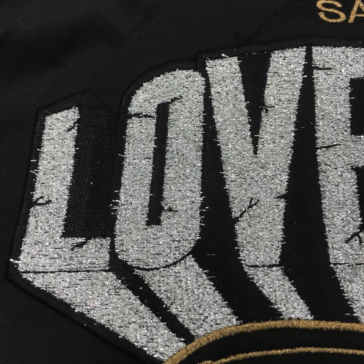 SAINT MICHAEL×LASTMAN 「LM SATIN JACKET LOVE SONG」スタジャンSM HR8 0000 C32 古着・中古-8枚目のアイテム画像