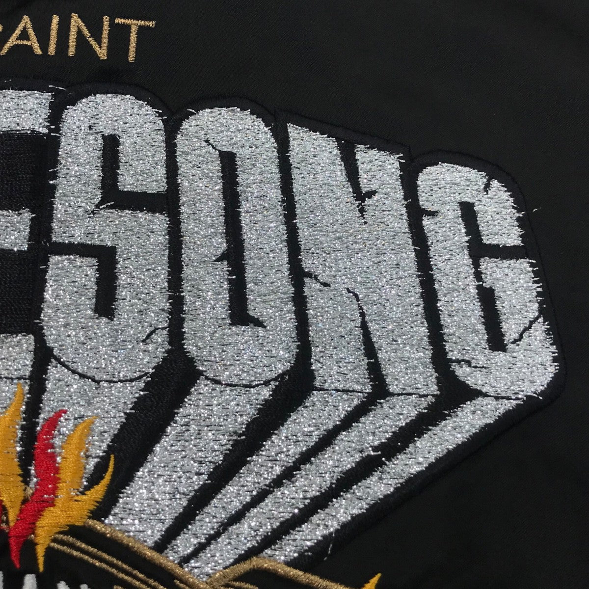 SAINT MICHAEL×LASTMAN 「LM SATIN JACKET LOVE SONG」スタジャンSM HR8 0000 C32 古着・中古-9枚目のアイテム画像