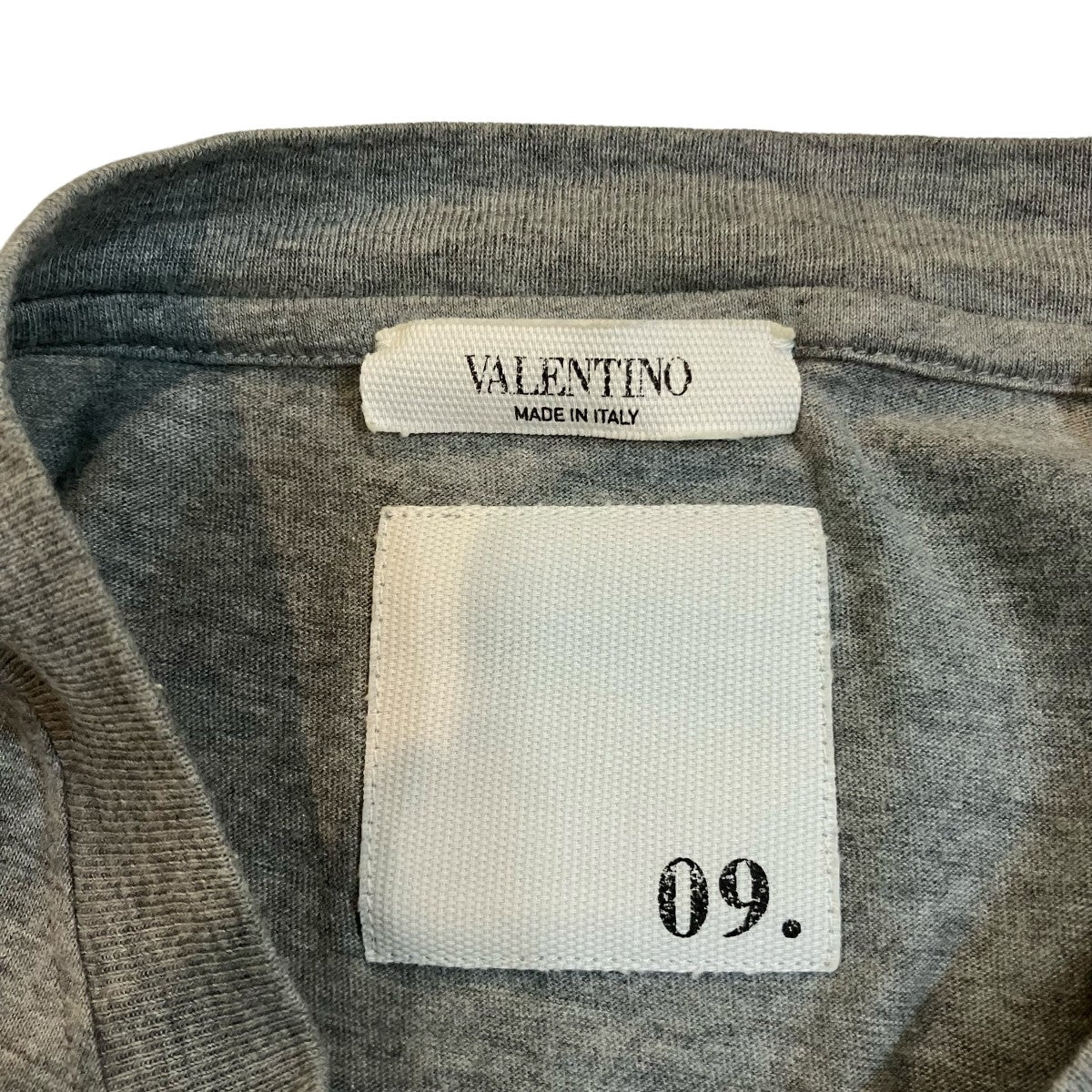 VALENTINO スタッズTシャツRV3MG08X3LE RV3MG08X3LE グレー サイズ L