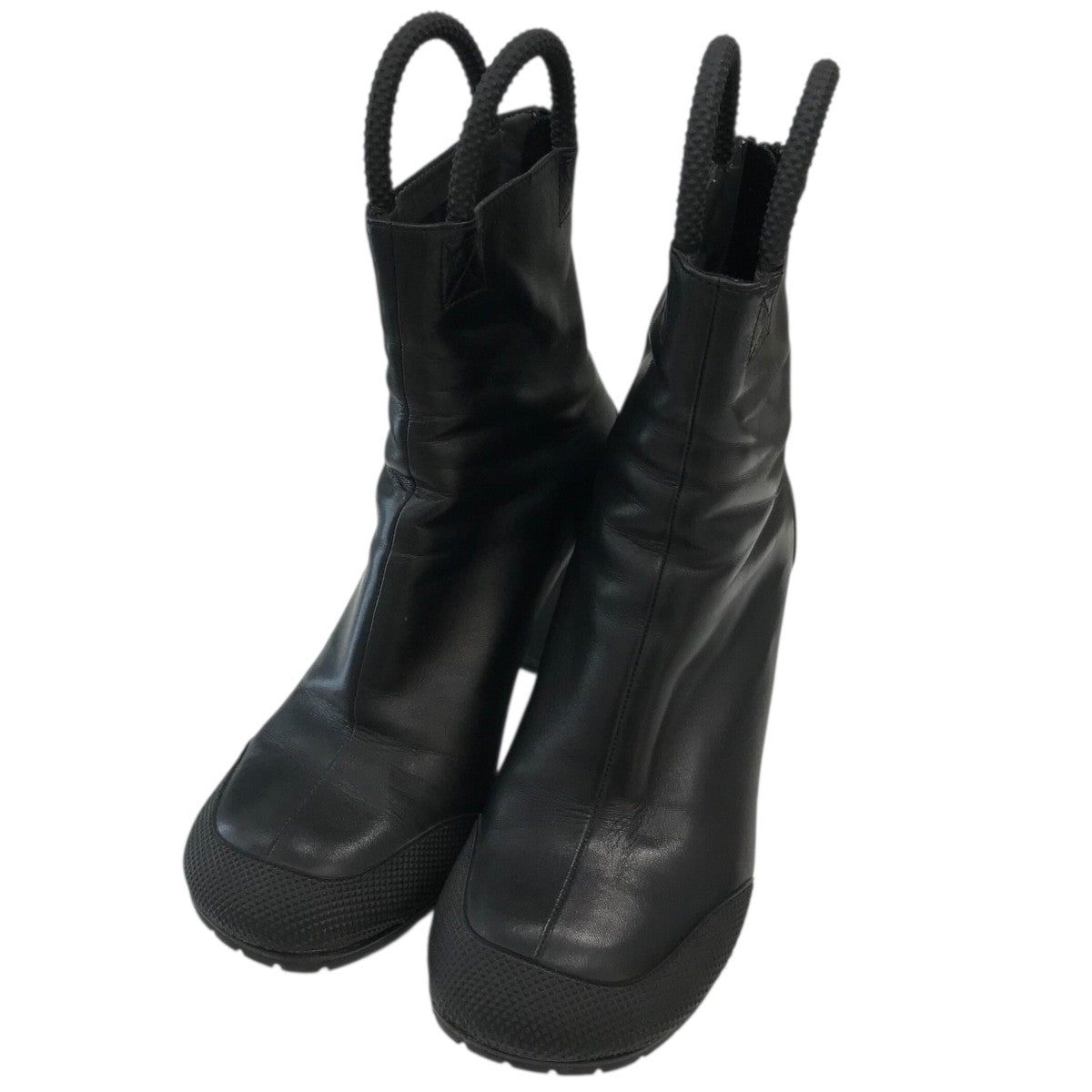 Random identities(ランダムアイデンティティーズ) レザーヒールブーツ