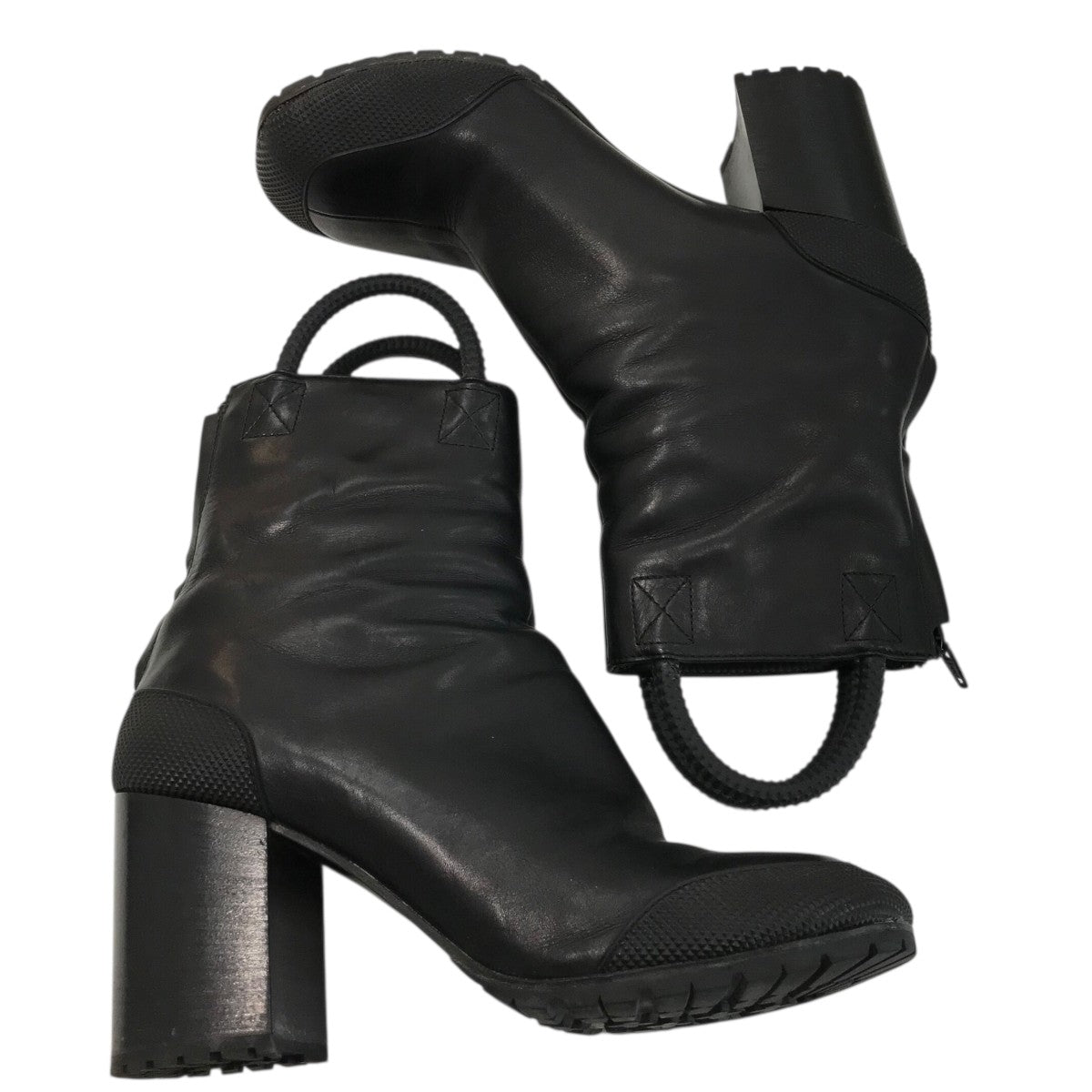 Random identities(ランダムアイデンティティーズ) レザーヒールブーツ