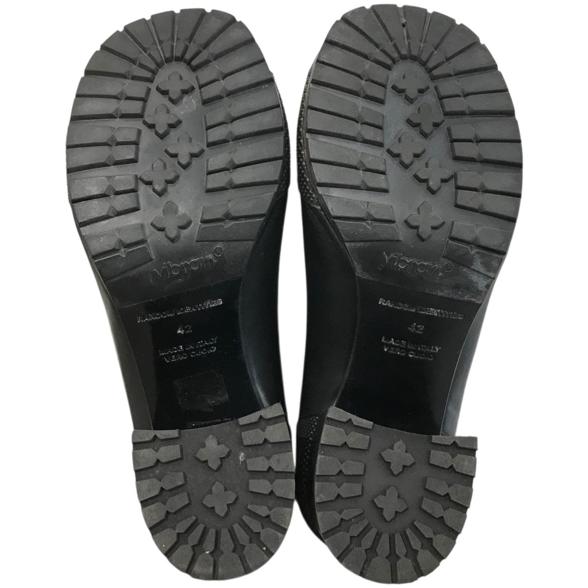 Random identities(ランダムアイデンティティーズ) レザーヒールブーツ