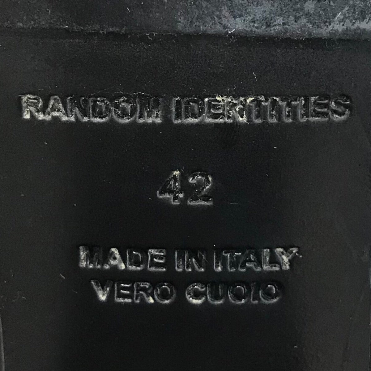 Random identities(ランダムアイデンティティーズ) レザーヒールブーツ