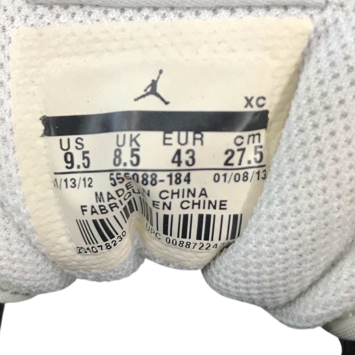 NIKE 「AIR JORDAN 1 RETRO HIGH OG Black Toe」555088184 古着・中古-6枚目のアイテム画像