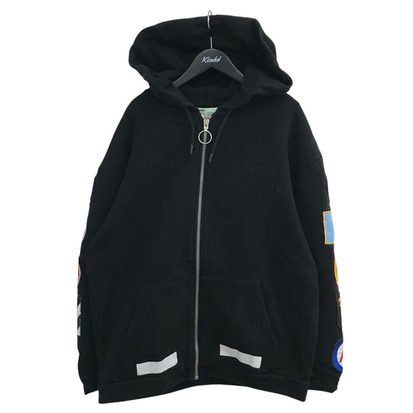 OFFWHITE(オフホワイト) ジップパーカー ブラック サイズ XS｜【公式