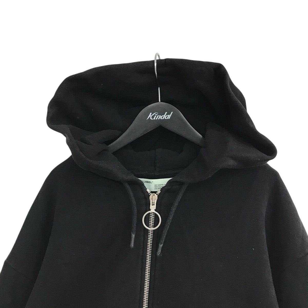 OFFWHITE(オフホワイト) ジップパーカー ブラック サイズ XS｜【公式
