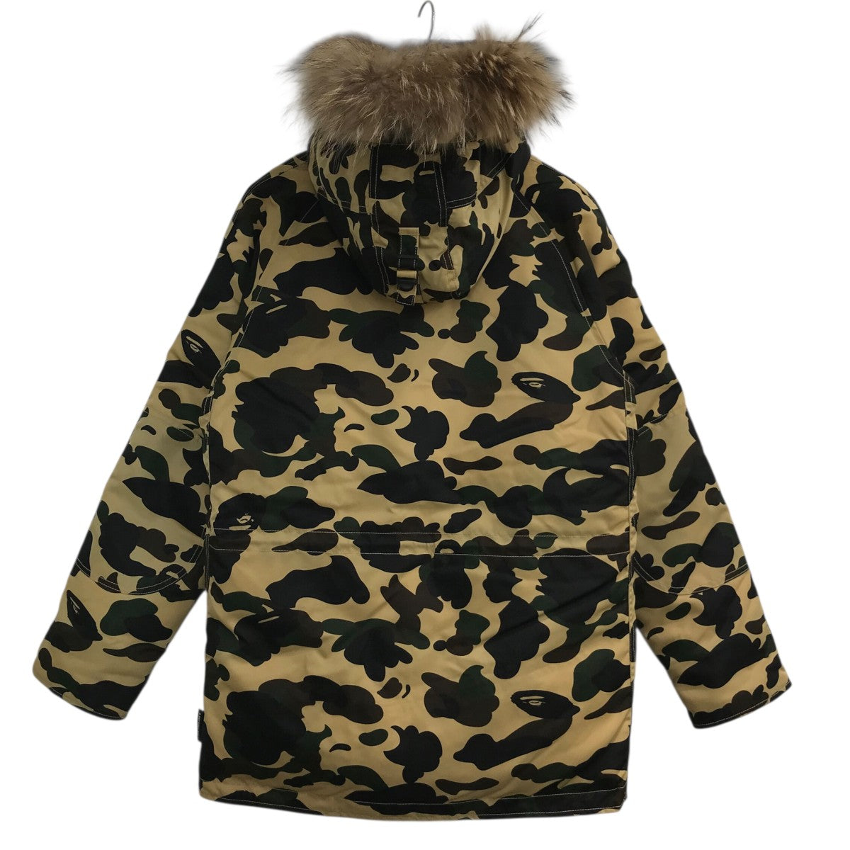 A BATHING APE(アベイシングエイプ) レザーダウンジャケット ブラック