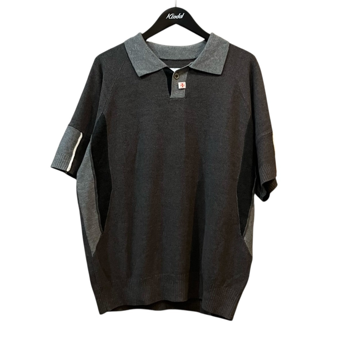 WHIMSY SOCKS Owen Knit Top ニットポロシャツ 古着・中古-1枚目のアイテム画像