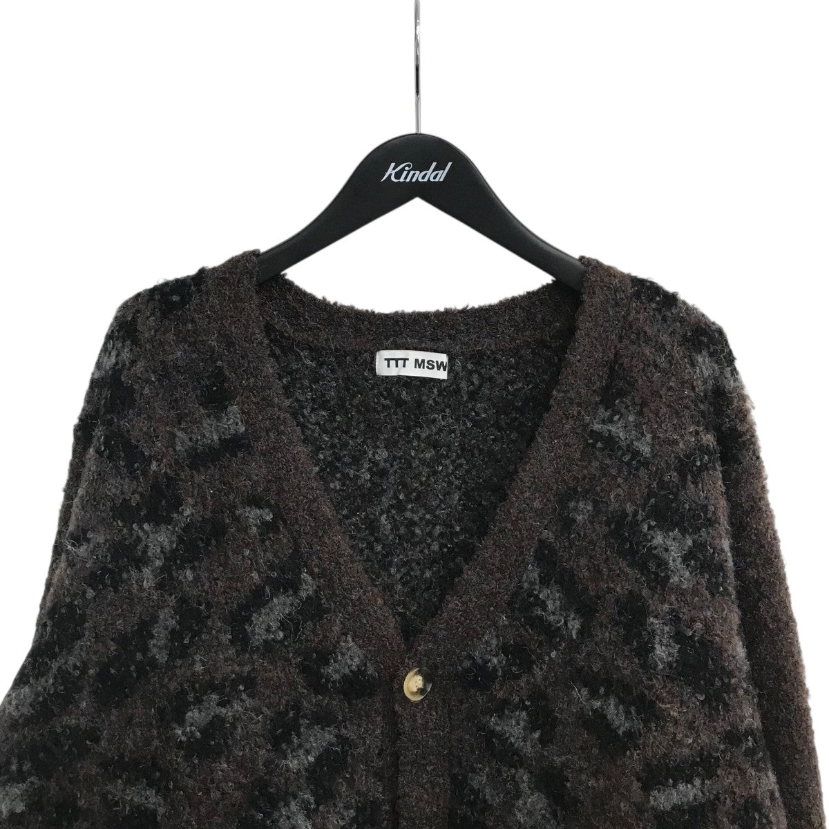 TTT MSW(ティーモダンストリートウエア) 「leopard knit cardigan
