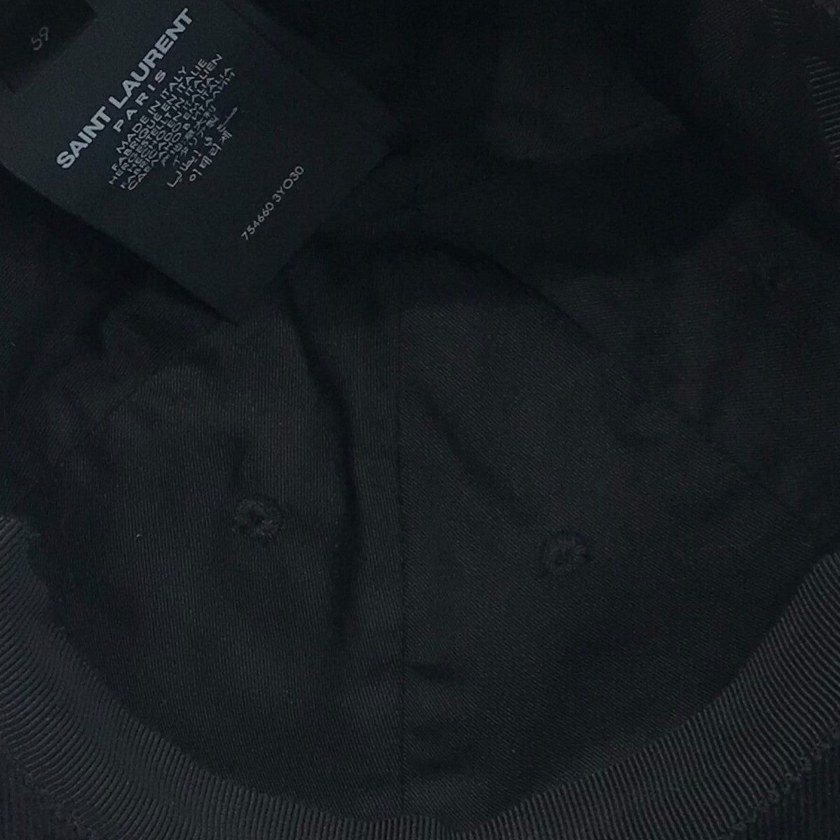 Saint Laurent Paris コーデュロイキャップ754660 古着・中古-5枚目のアイテム画像