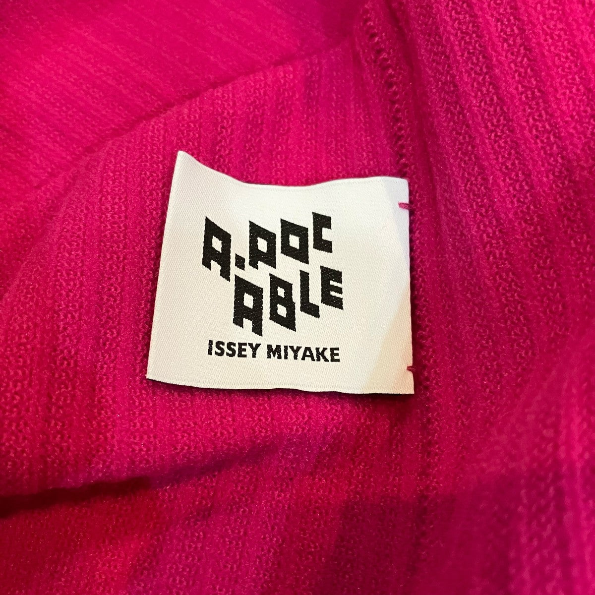 A-POC ABLE ISSEY MIYAKE 「TYPE A 001 1」半袖ニットAT31KK433 古着・中古-5枚目のアイテム画像