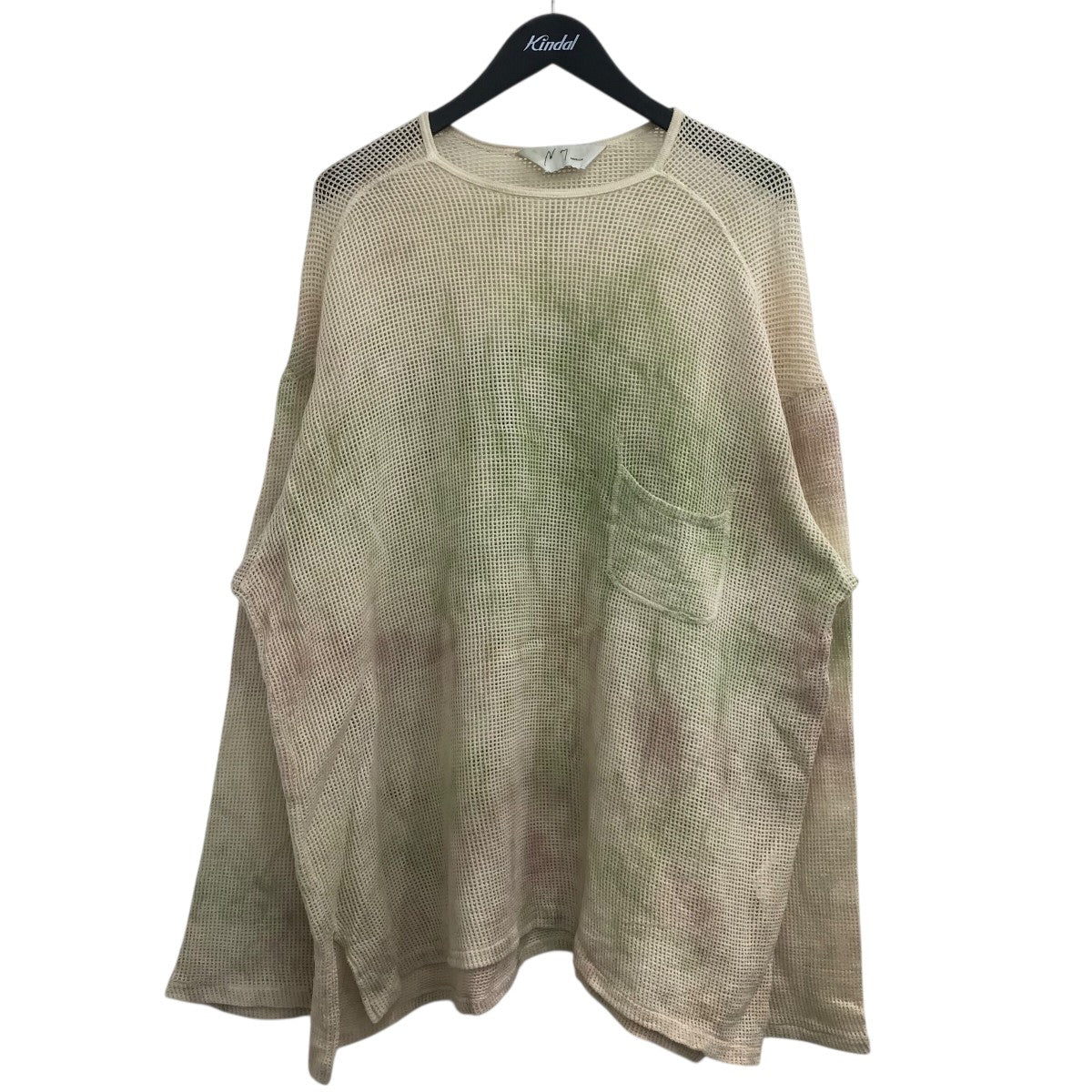 ANCELLM 25SS「MARBLING MESH LS T-SHIRT」マーブルメッシュカットソーANC CT113 古着・中古-1枚目のアイテム画像