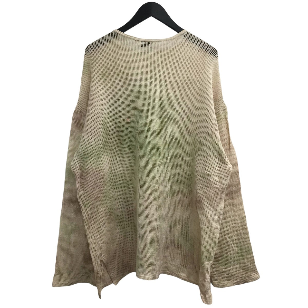 ANCELLM 25SS「MARBLING MESH LS T-SHIRT」マーブルメッシュカットソーANC CT113 古着・中古-2枚目のアイテム画像
