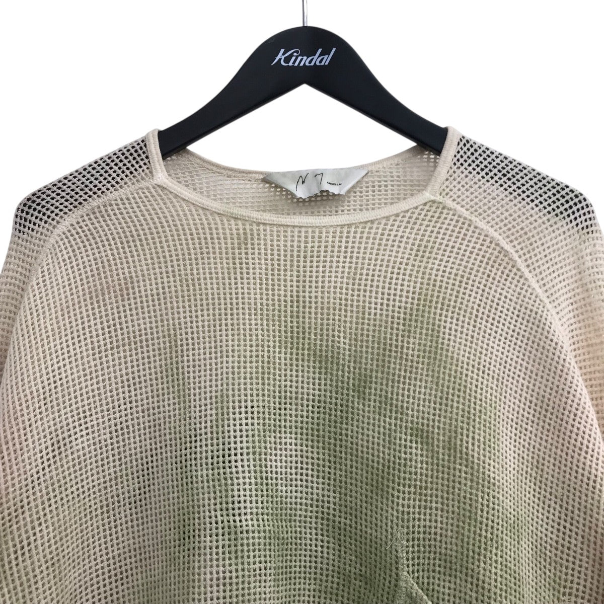 ANCELLM 25SS「MARBLING MESH LS T-SHIRT」マーブルメッシュカットソーANC CT113 古着・中古-3枚目のアイテム画像