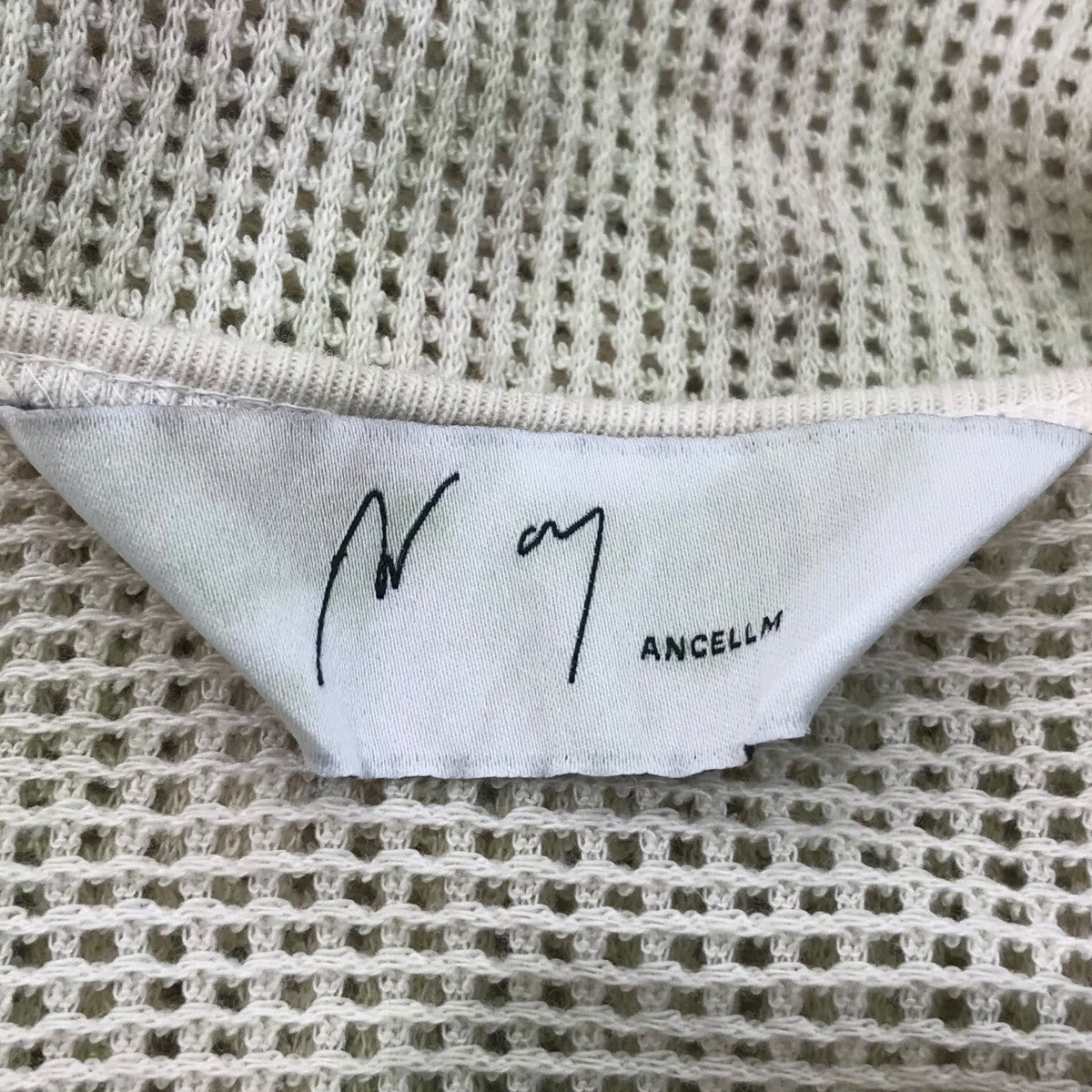 ANCELLM 25SS「MARBLING MESH LS T-SHIRT」マーブルメッシュカットソーANC CT113 古着・中古-5枚目のアイテム画像