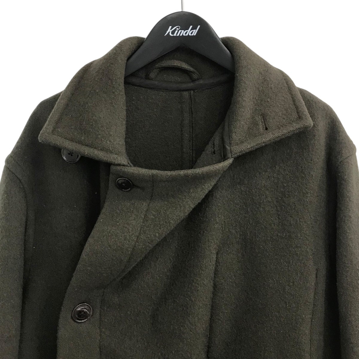 LEMAIRE 22AW「WRAP COAT」ロングコートCO184 LF615 古着・中古-3枚目のアイテム画像