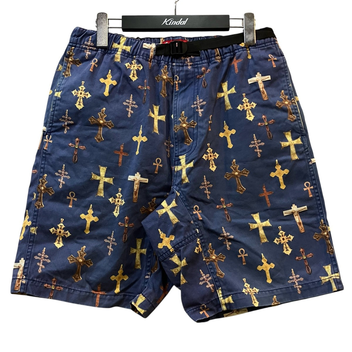 Supreme 23SS「Crosses Belted Short」クロスプリントベルテッドショーツ 古着・中古-1枚目のアイテム画像