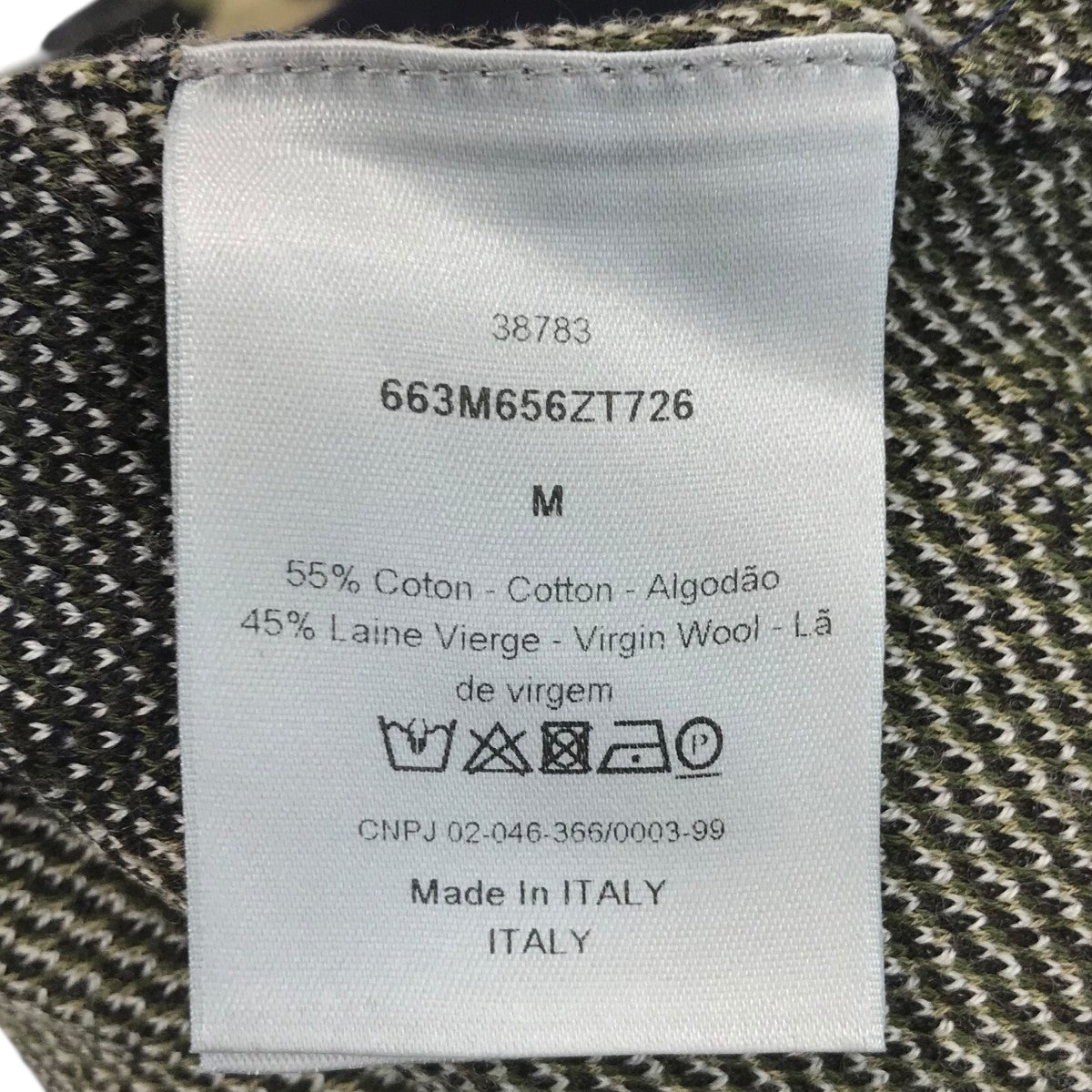 Dior Homme カモフラージュダイヤモンドニット663M656ZT726 古着・中古-6枚目のアイテム画像