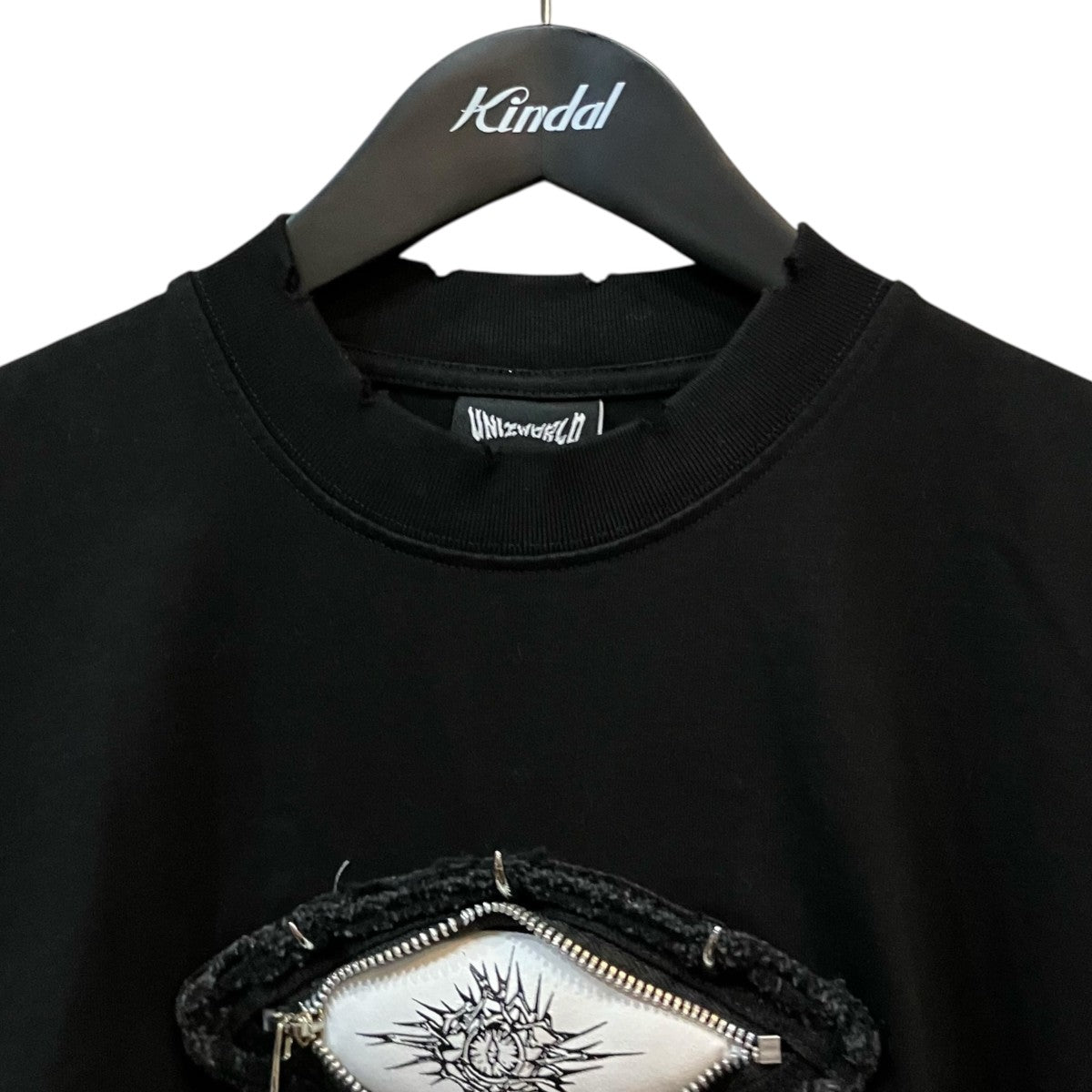 UNIZ ダメージ加工モンスタージップTシャツ 古着・中古-3枚目のアイテム画像