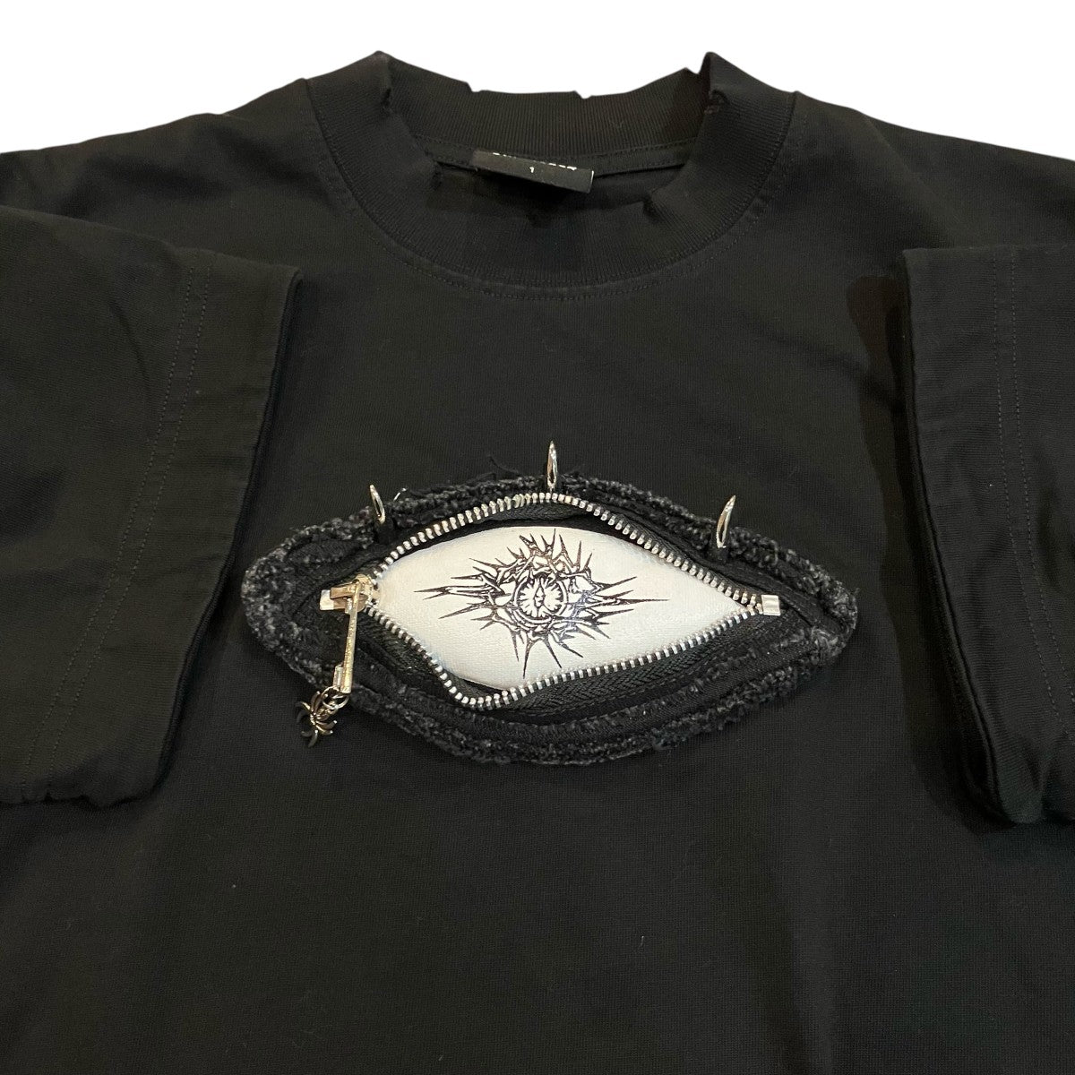 UNIZ ダメージ加工モンスタージップTシャツ 古着・中古-4枚目のアイテム画像