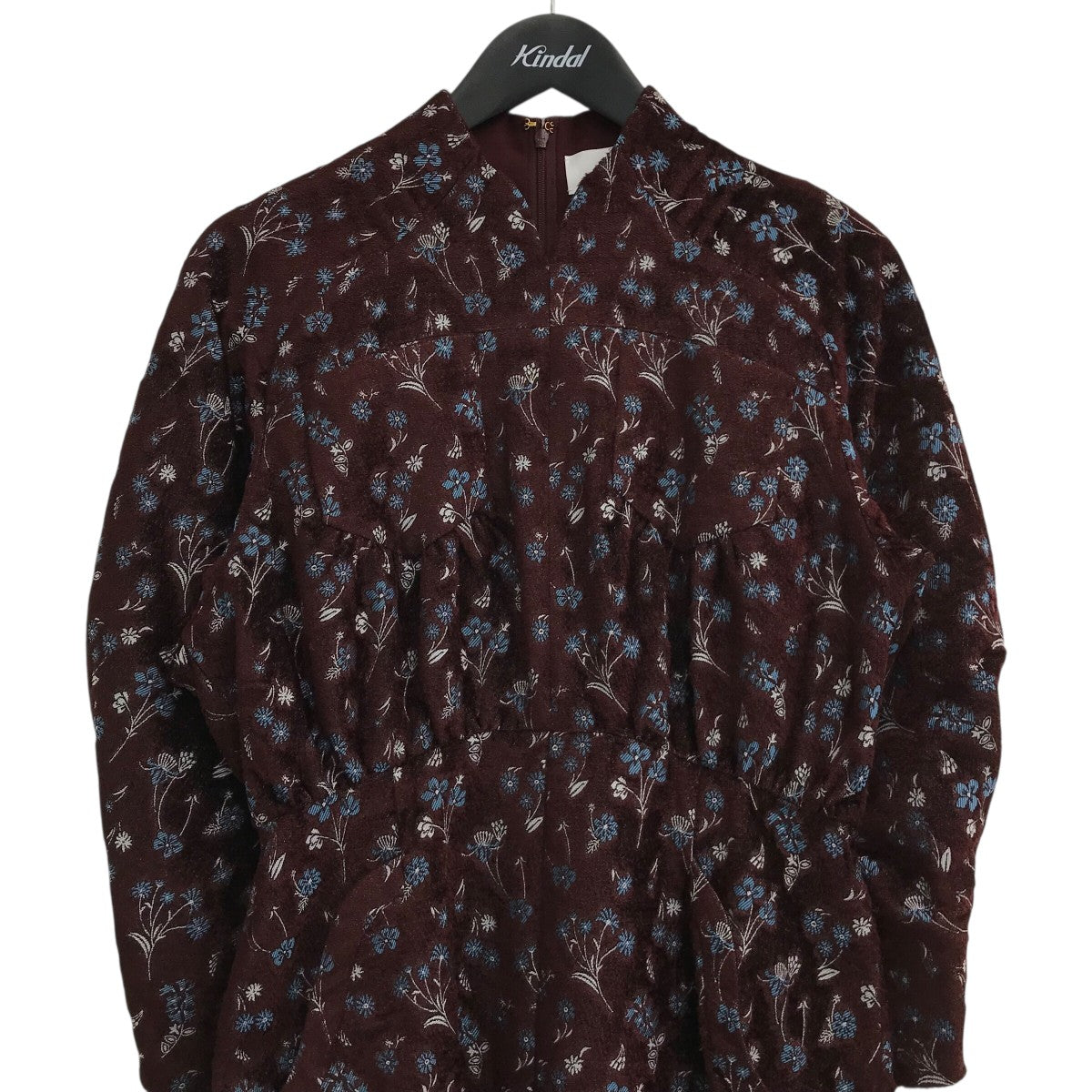 22AW「Floral Jacquard Flare Dress」花柄ワンピ-スMM22PF DR701