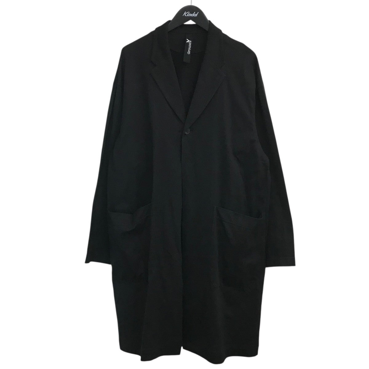 【美品】Ground Y ロングジャケット gc-d03-100 サイズ3 Yohji Yamamoto ヨウジヤマモト GroundY GC-D03-100 19AW W/E