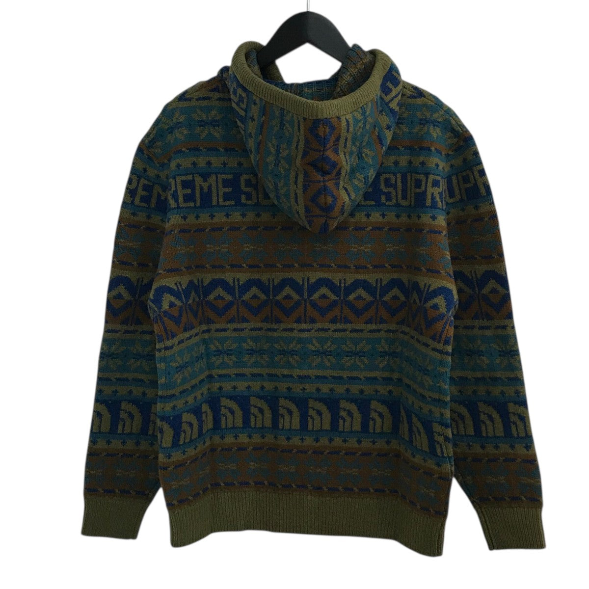 22AW「TS FAIRE ISLE F Z HOODED SWEATER」ニットジップパーカーNT52212I