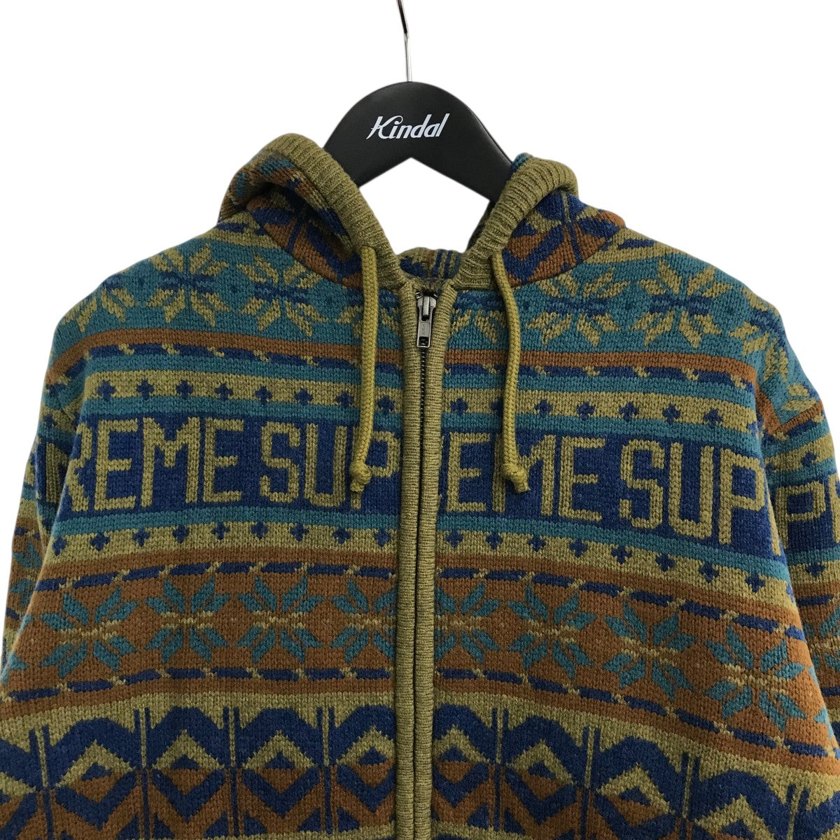 22AW「TS FAIRE ISLE F Z HOODED SWEATER」ニットジップパーカーNT52212I