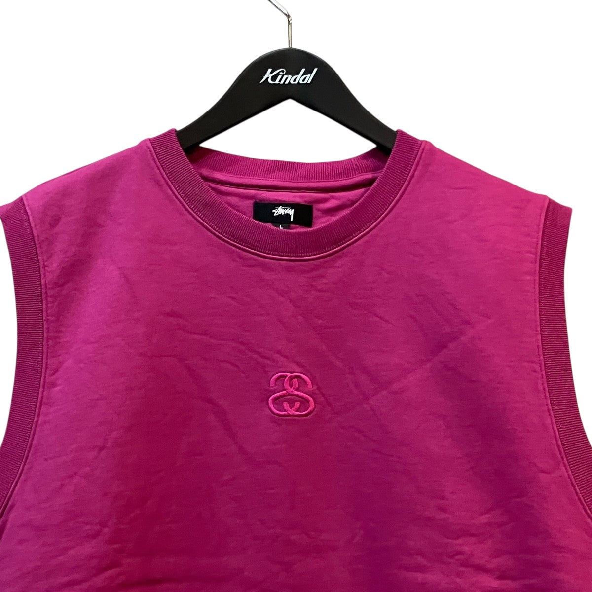 stussy 23SS「SS-LINK FLEECE VEST」ロゴ刺繍スウェットベスト118518 古着・中古-3枚目のアイテム画像