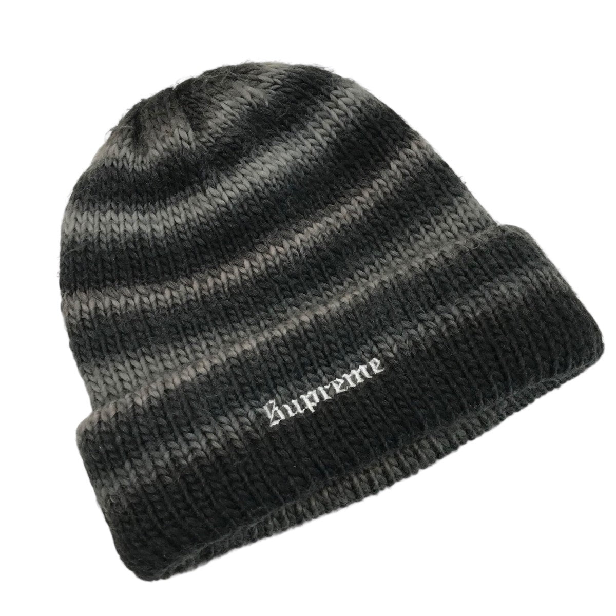 帽子 Supreme Ombre Stripe Beanie Black 22aw Supreme(シュプリーム) 22AW「Ombre Stripe Beanie」ニット帽 グレー