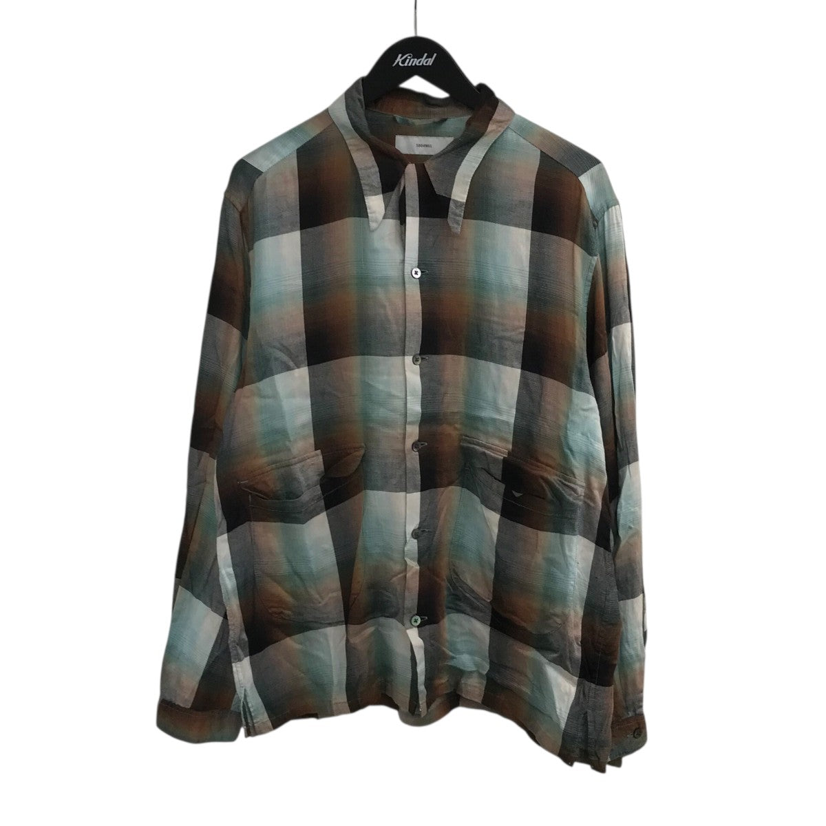 SUGARHILL 「Ombre Panama Open-collar Shirt」チェックシャツ21SSSH01 古着・中古-1枚目のアイテム画像