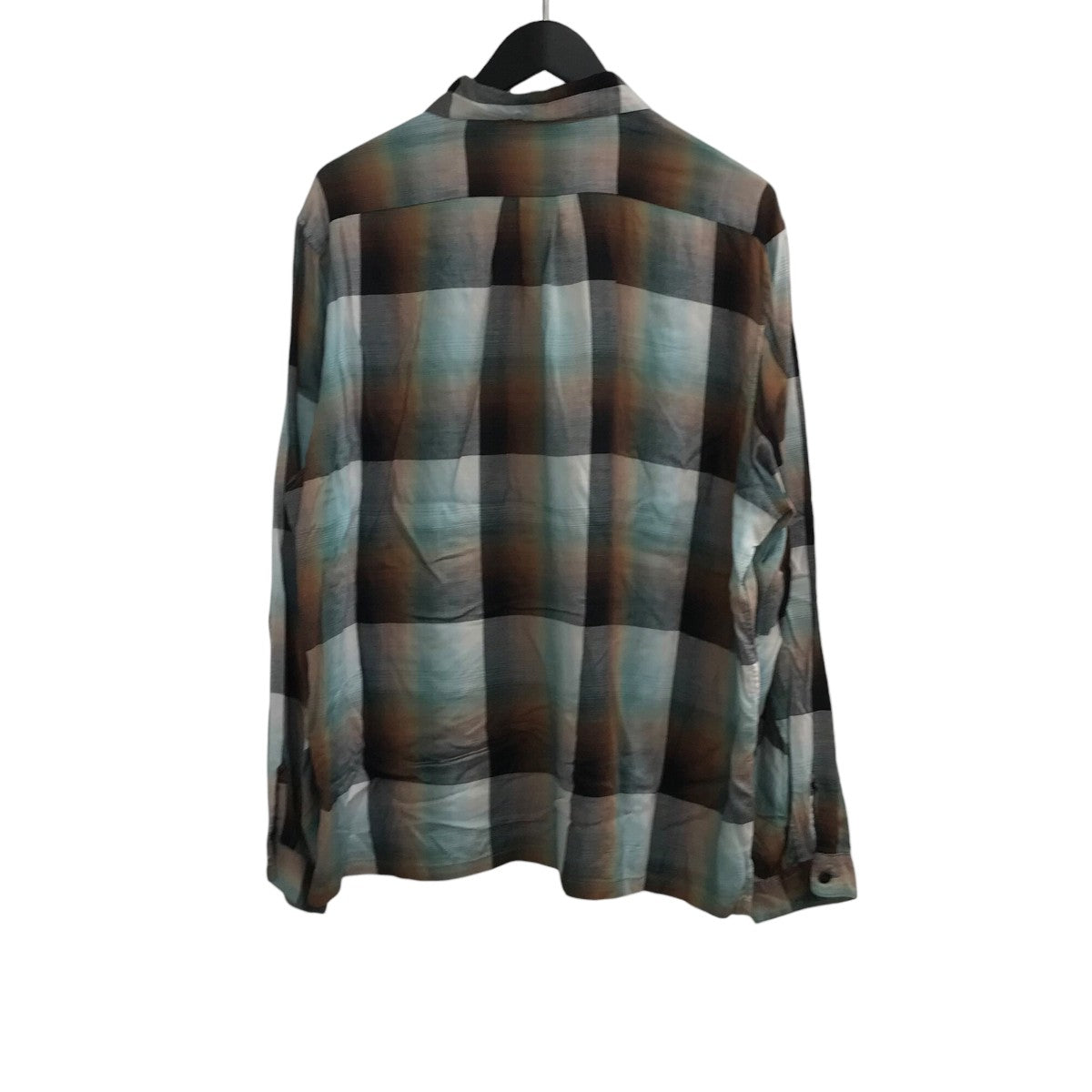 SUGARHILL 「Ombre Panama Open-collar Shirt」チェックシャツ21SSSH01 古着・中古-2枚目のアイテム画像
