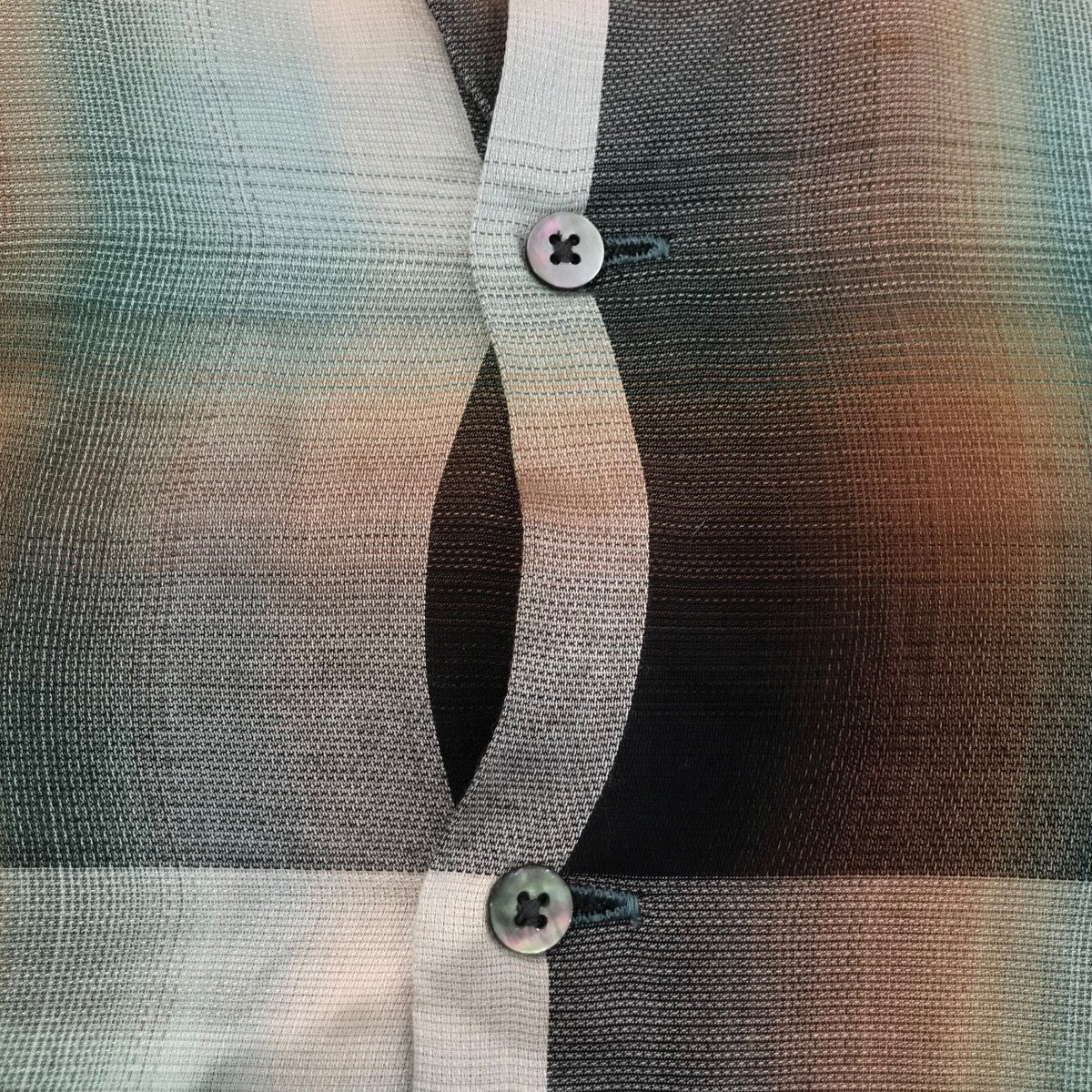 SUGARHILL 「Ombre Panama Open-collar Shirt」チェックシャツ21SSSH01 古着・中古-8枚目のアイテム画像