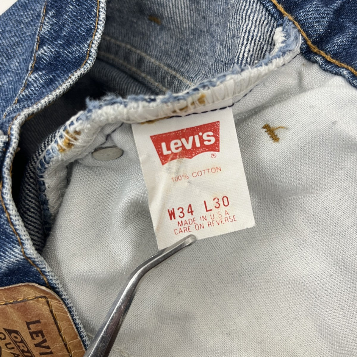 LEVI’S 517 ボタン裏23 91年製デニムパンツ 古着・中古-5枚目のアイテム画像