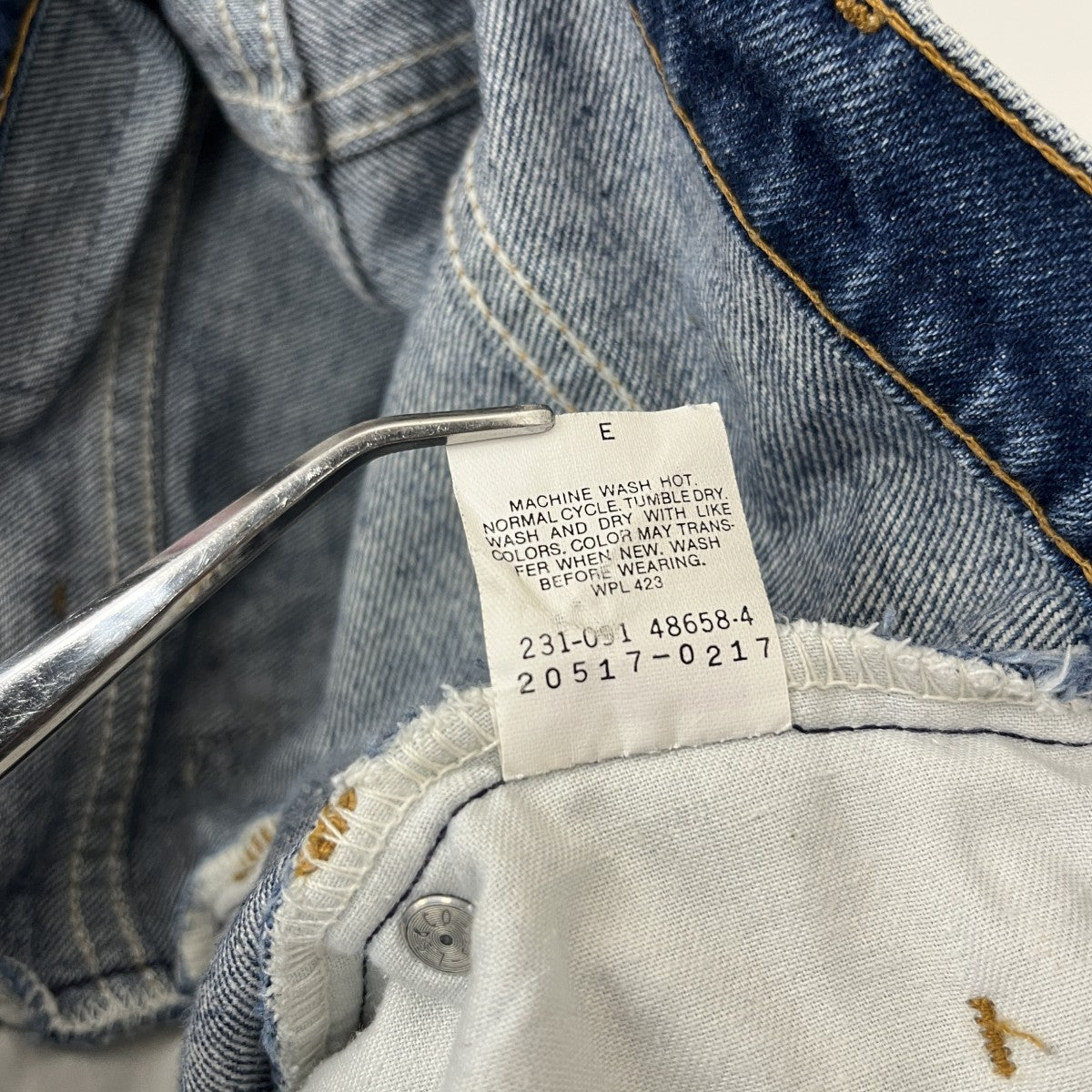 LEVI’S 517 ボタン裏23 91年製デニムパンツ 古着・中古-6枚目のアイテム画像