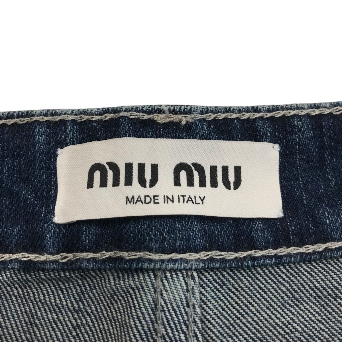 MIU MIU バックロゴデニムパンツGWP516 古着・中古-5枚目のアイテム画像