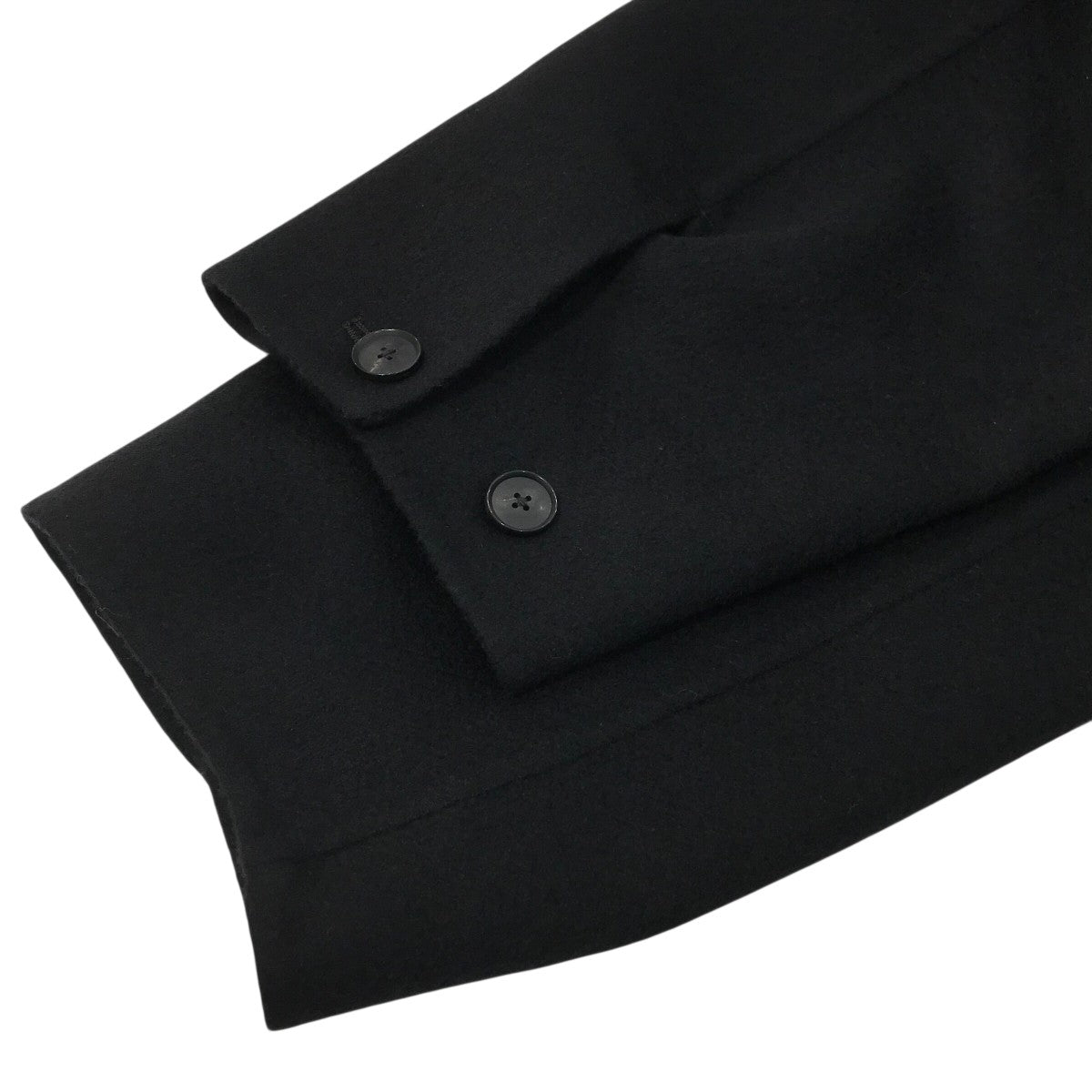 25AW「CASHMERE MELTON HAND SEWN BLOUSON」襟レザーカシミヤジャケットA25AB02CN