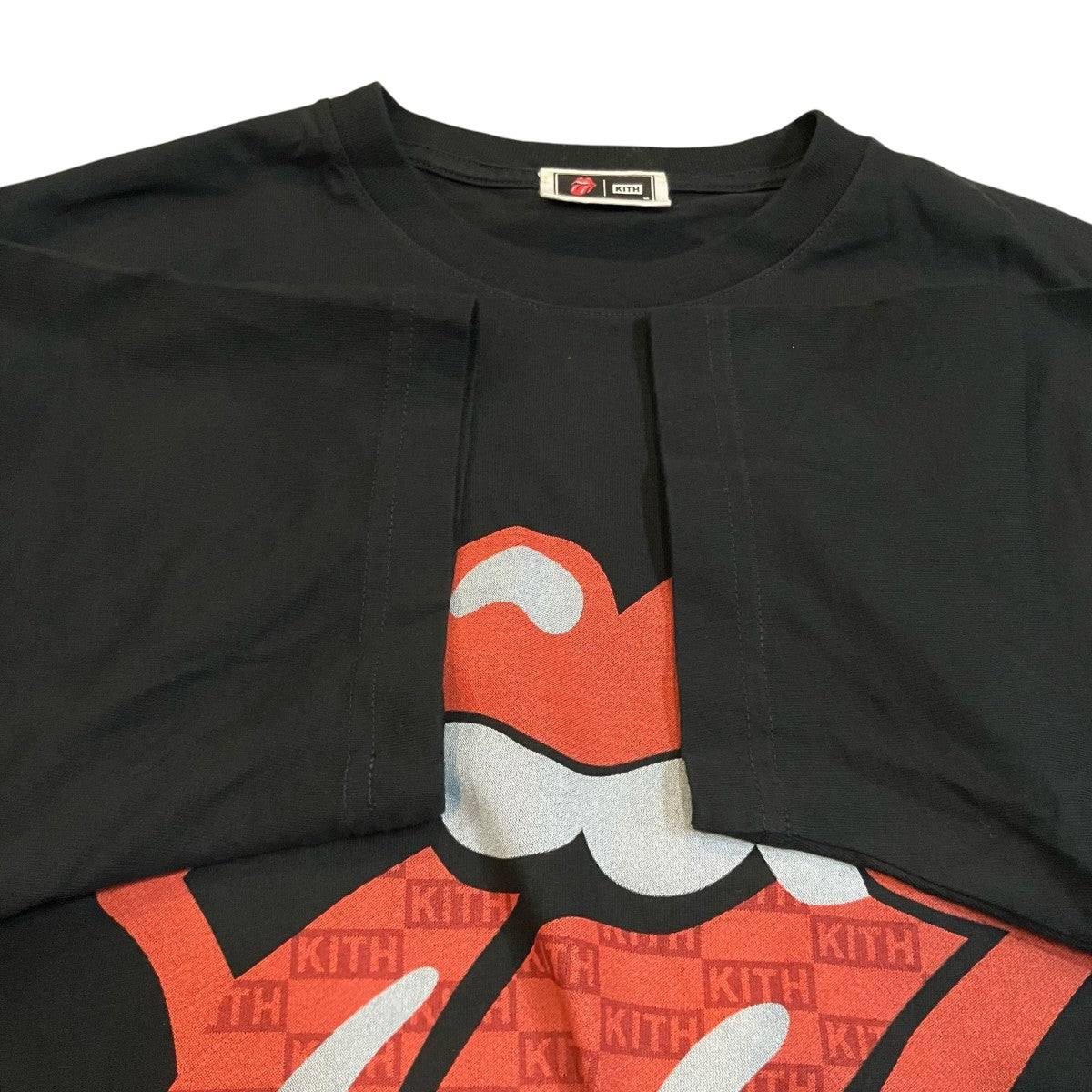 KITH Rolling Stones Monogram Tongue Tee ローリングストーンズプリントTシャツ 古着・中古-4枚目のアイテム画像