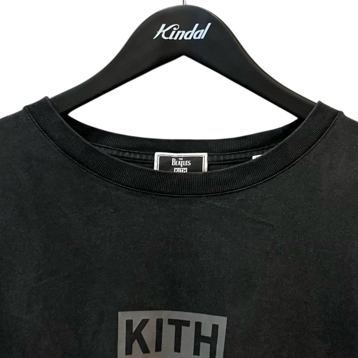 KITH×THE BEATLES ヴィンテージ加工Tシャツ KHM031217 ブラック サイズ