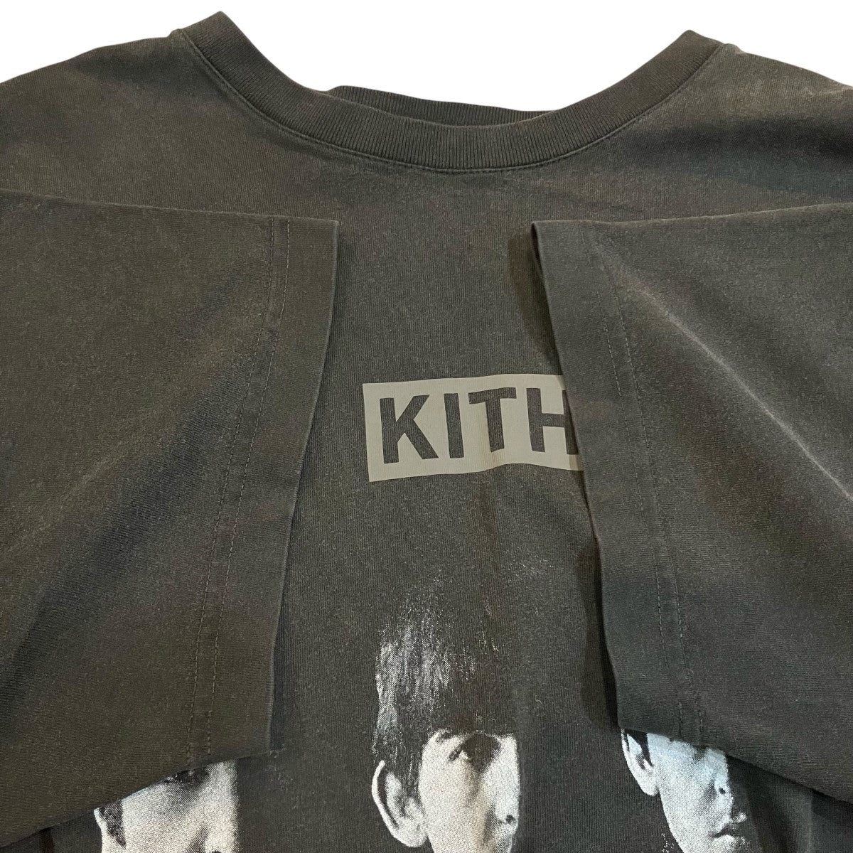 KITH×THE BEATLES ヴィンテージ加工Tシャツ KHM031217 ブラック サイズ
