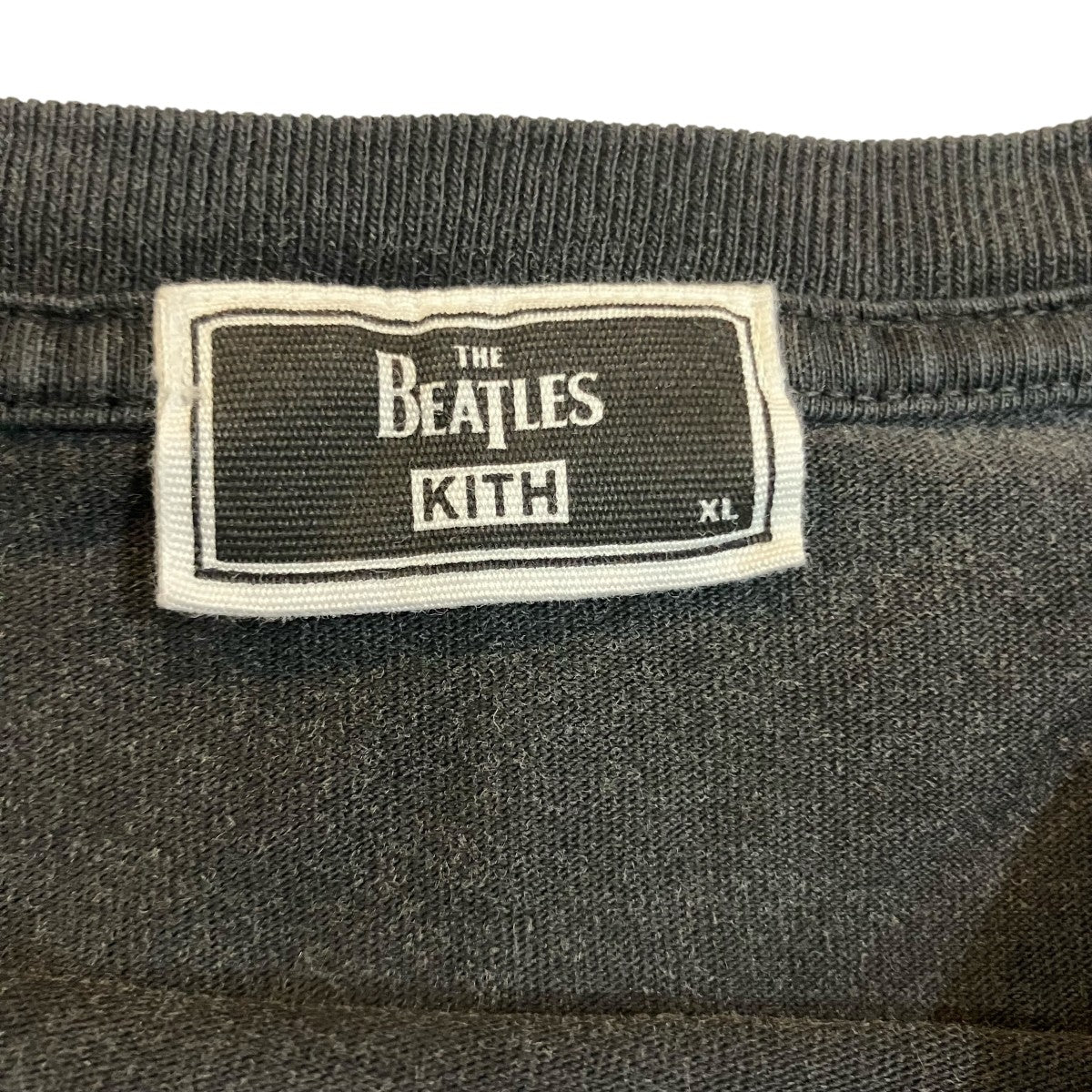 KITH×THE BEATLES ヴィンテージ加工Tシャツ KHM031217 ブラック サイズ
