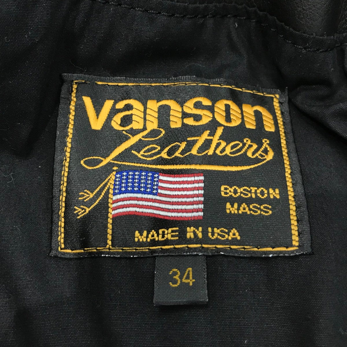 VANSON カウレザーダブルライダースジャケット 古着・中古-6枚目のアイテム画像
