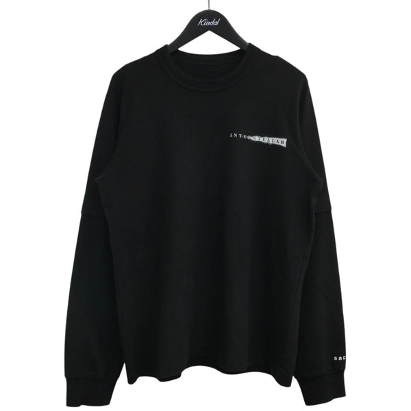 sacai(サカイ) 「SAMPLE品」INTERSTELLAR長袖Tシャツ ブラック サイズ