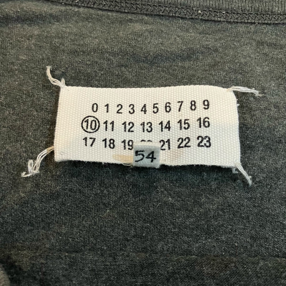 Maison Margiela コットンジャージメランジクルーネック半袖Tシャツ 古着・中古-7枚目のアイテム画像