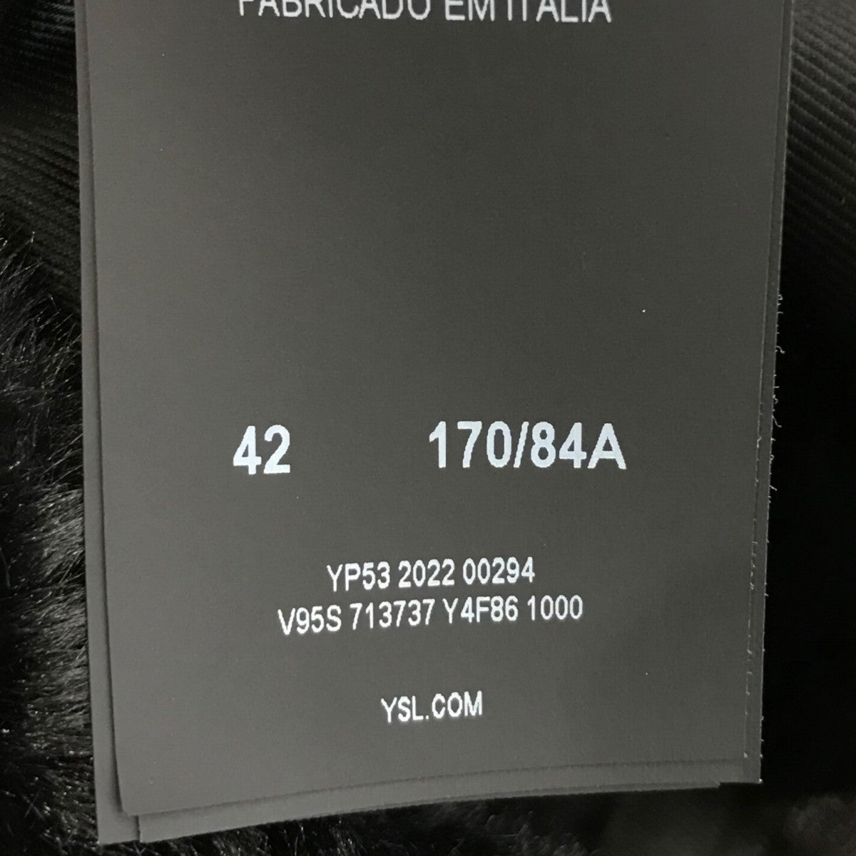 Saint Laurent Paris フェイクファージャケット713737 古着・中古-6枚目のアイテム画像