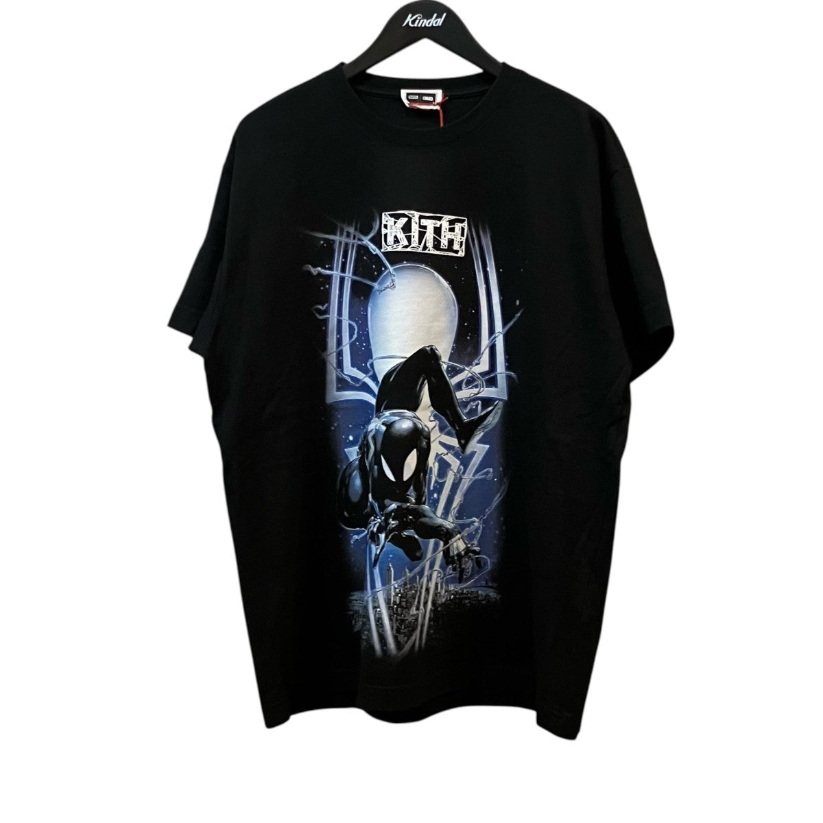 KITH×MARVEL Spiderman Vintage Tee ヴィンテージ加工スパイダーマンプリントTシャツ 古着・中古-1枚目のアイテム画像